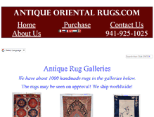 Tablet Screenshot of antiqueorientalrugs.com